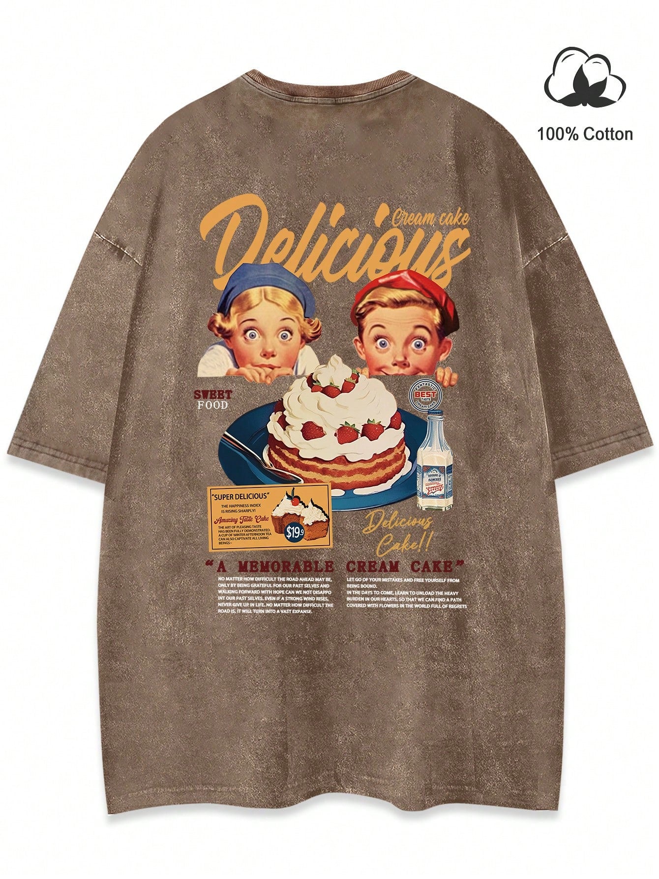 Manfinity Hypemode Loose Men'S Slogan & Figure Graphic Drop Shoulder T-Shirt