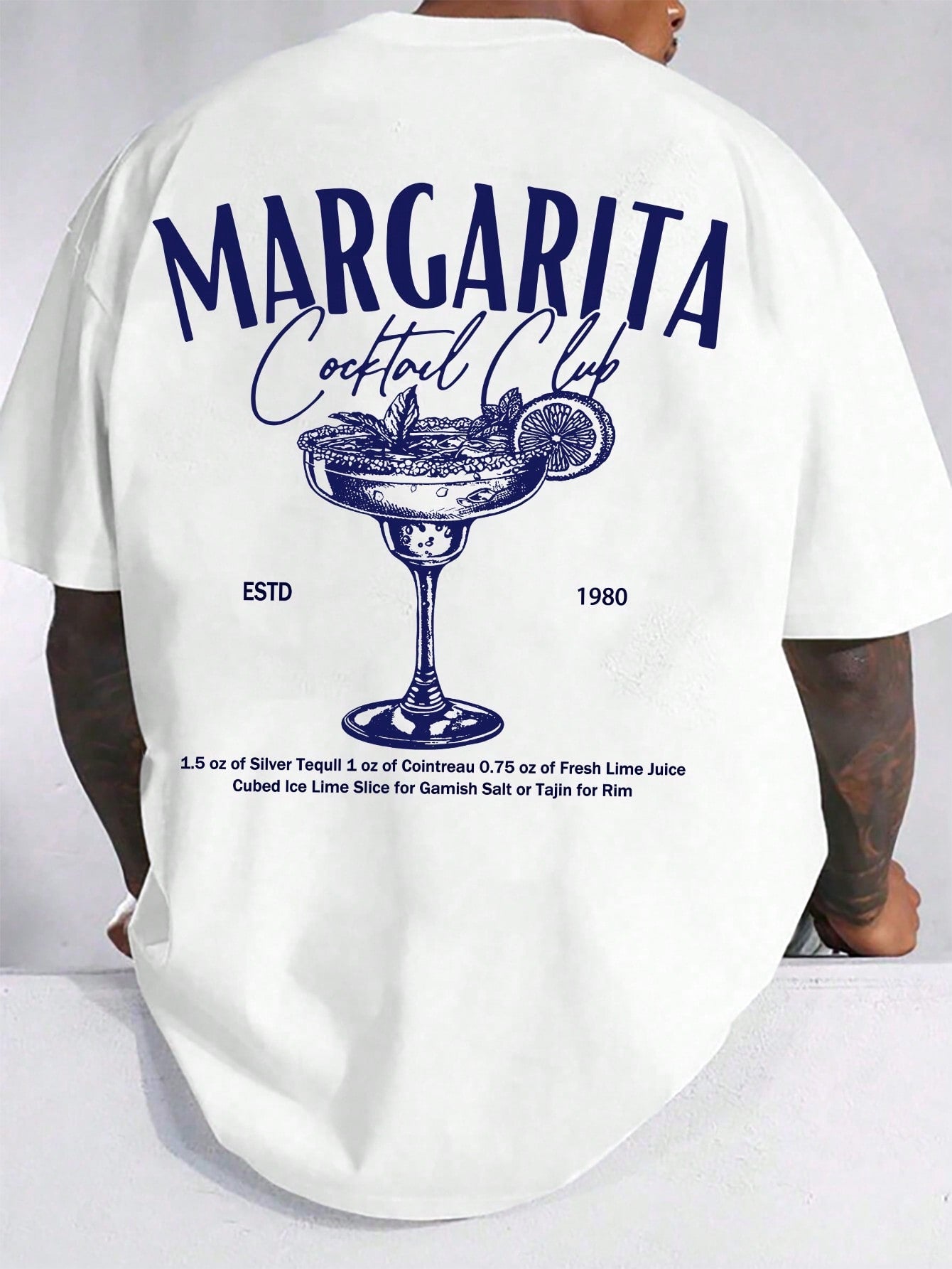 Manfinity RSRT plus Size Men'S Casual Slogan Printed Short Sleeve round Neck T-Shirt, Summer