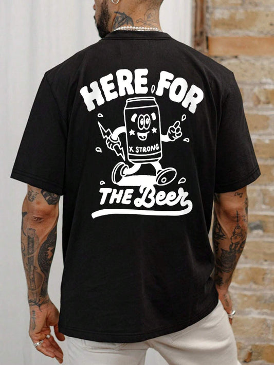 Fashionable Men Short Sleeve T-Shirt | Graphic Design | Essential for Summer | Comfortable & Breathable, Express Your Style