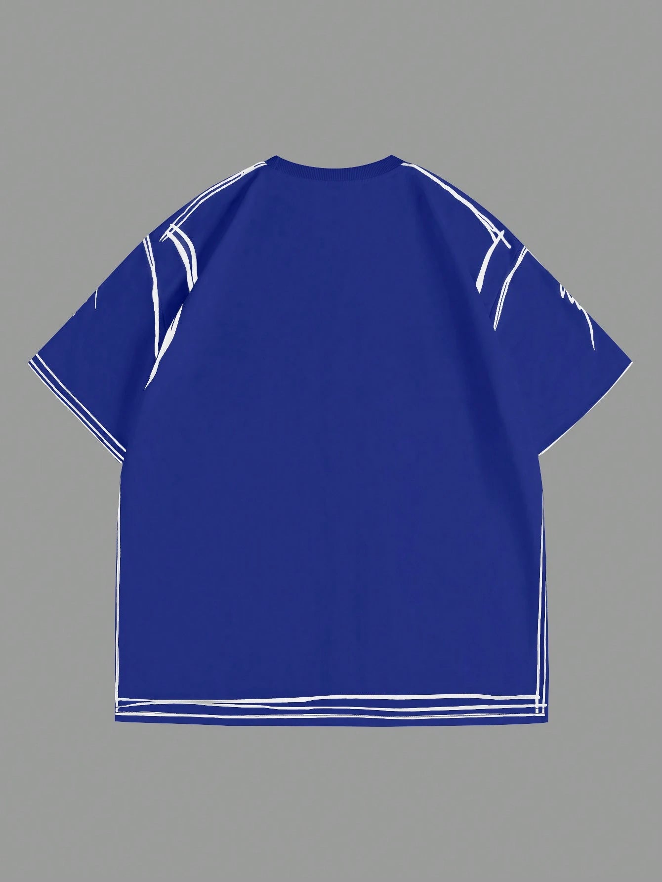 Manfinity EMRG Men'S Contrast Trim Button Front Short Sleeve Simple Casual Top, Everyday Wear