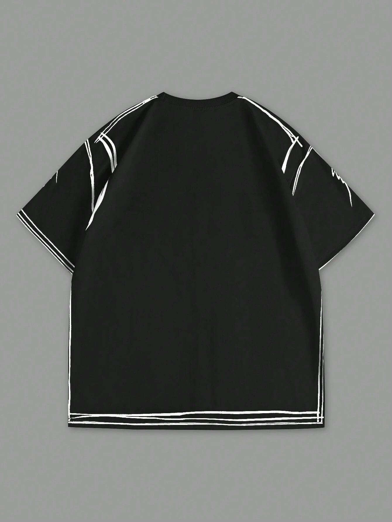 Manfinity EMRG Men'S Contrast Trim Button Front Short Sleeve Simple Casual Top, Everyday Wear