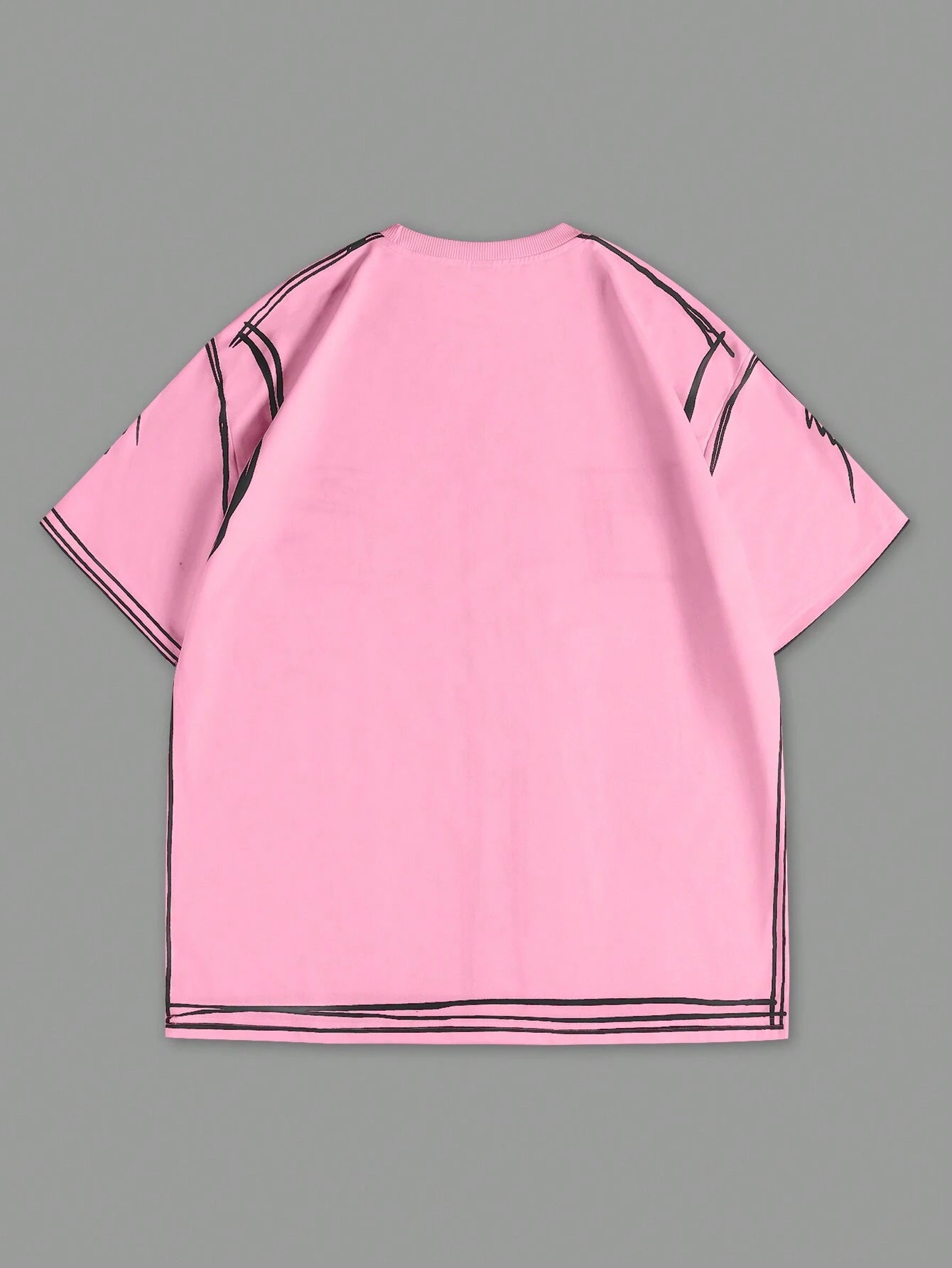 Manfinity EMRG Men'S Contrast Trim Button Front Short Sleeve Simple Casual Top, Everyday Wear