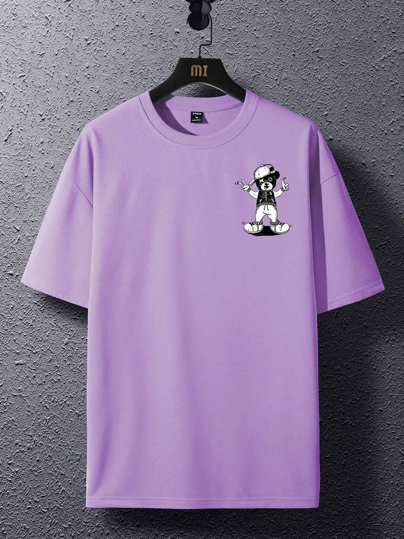Manfinity EMRG Loose Fit Men Cartoon Graphic Drop Shoulder T-Shirt