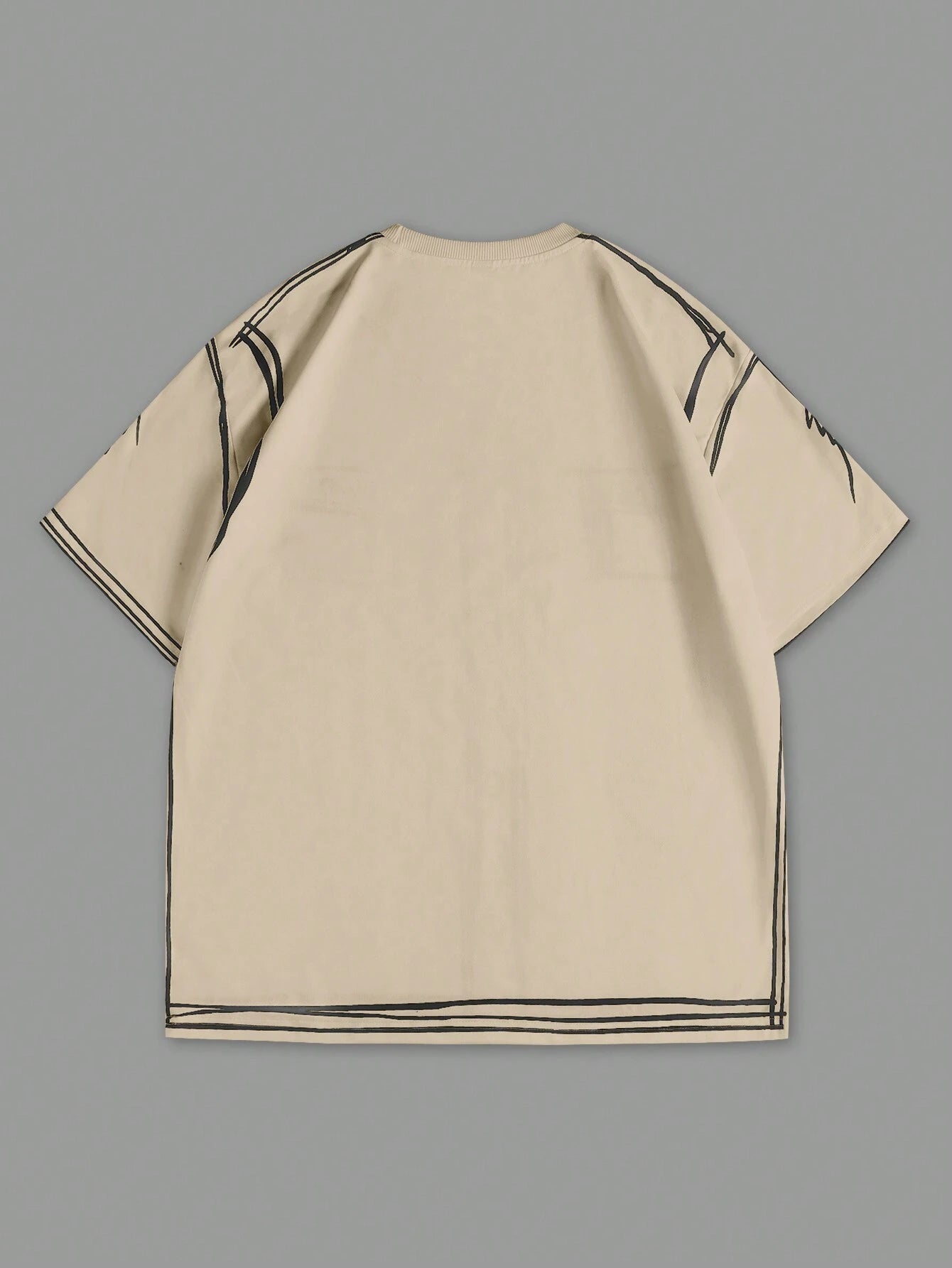 Manfinity EMRG Men'S Contrast Trim Button Front Short Sleeve Simple Casual Top, Everyday Wear